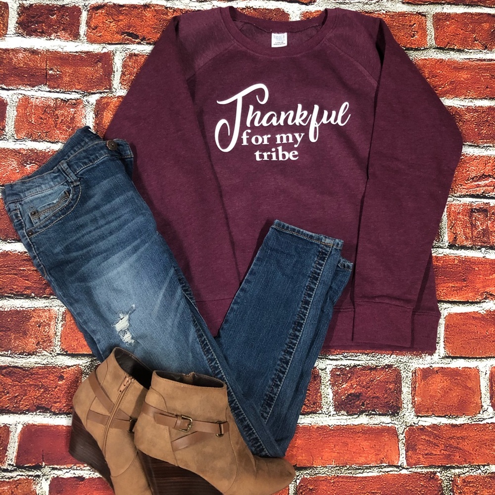 Thankful for my tribe sweatshirt